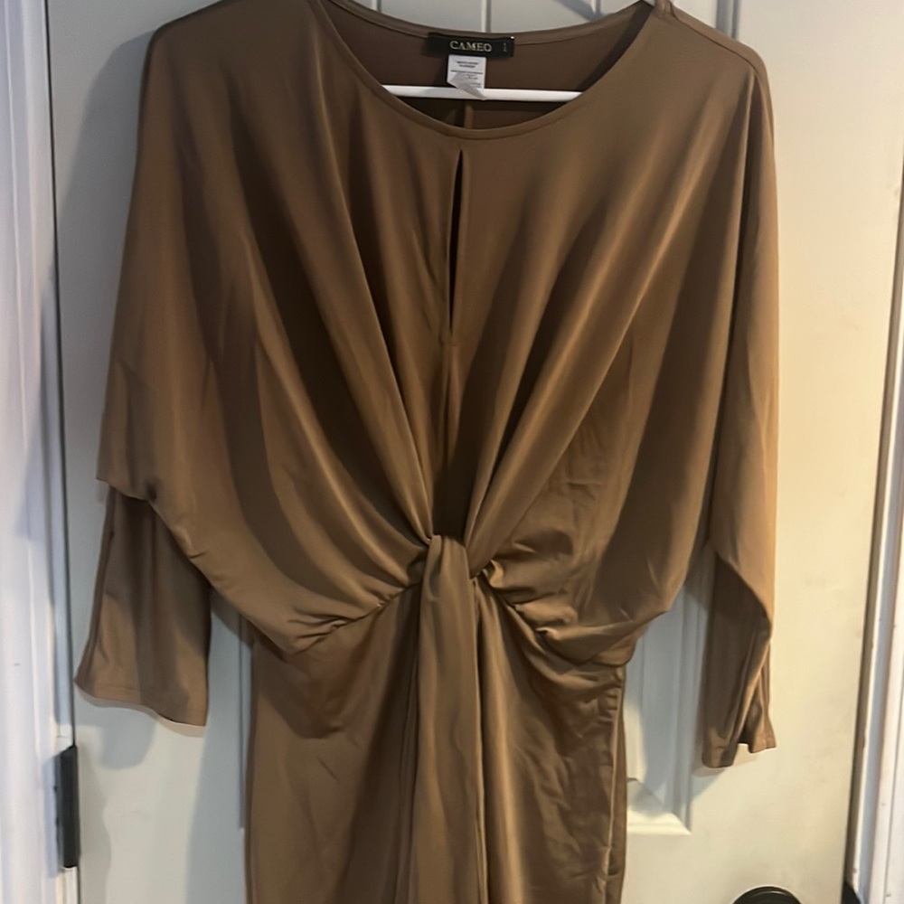 Cameo golden shiny brown . EUC!! Great for casual outing or dinner